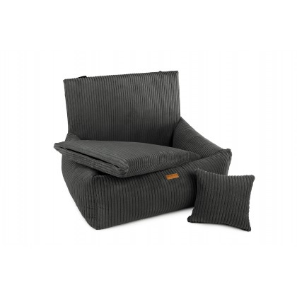 Fotelik samochodowy ciemnoszary - MILANO DARK GREY